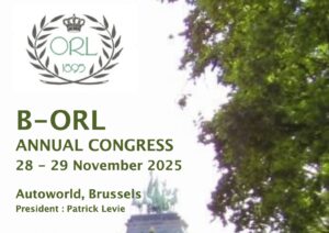 Congres ORL 2025 Bruxelles